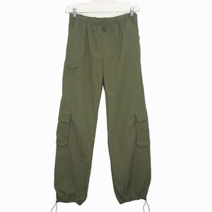 NWT Romie Women's Brody Green Cargo Pants Joggers Size L